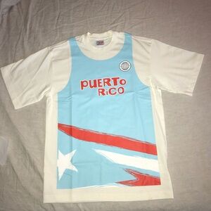 BAD BUNNY PUERTo RiCO🇵🇷 Benito Basketball 🏀 Jersey Shirt Light Blue & White 2025